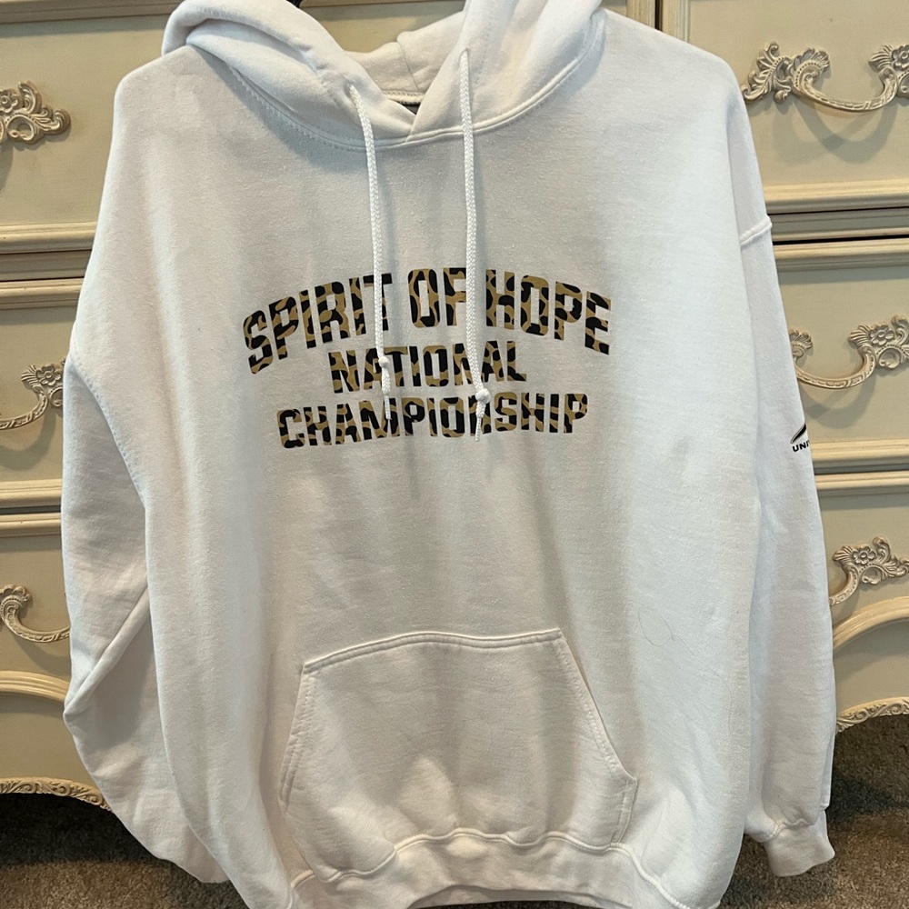 Cheer competition sweatshirt